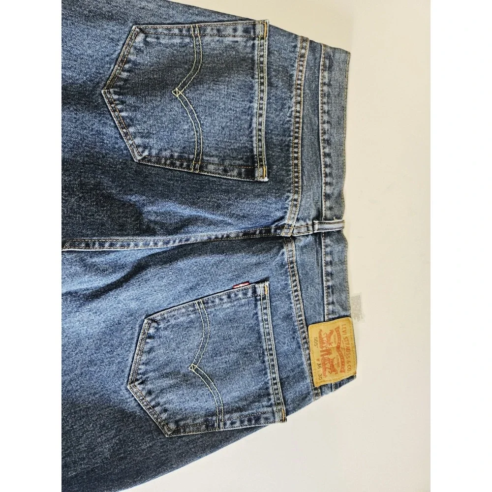 Levi's 505 Jeans Men's Size 36W 30L‎ Regular Fit Denim Blue